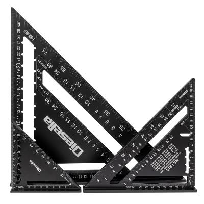 Speedvinkel 0-90º i aluminum 120x120 mm med sort-oxideret finish